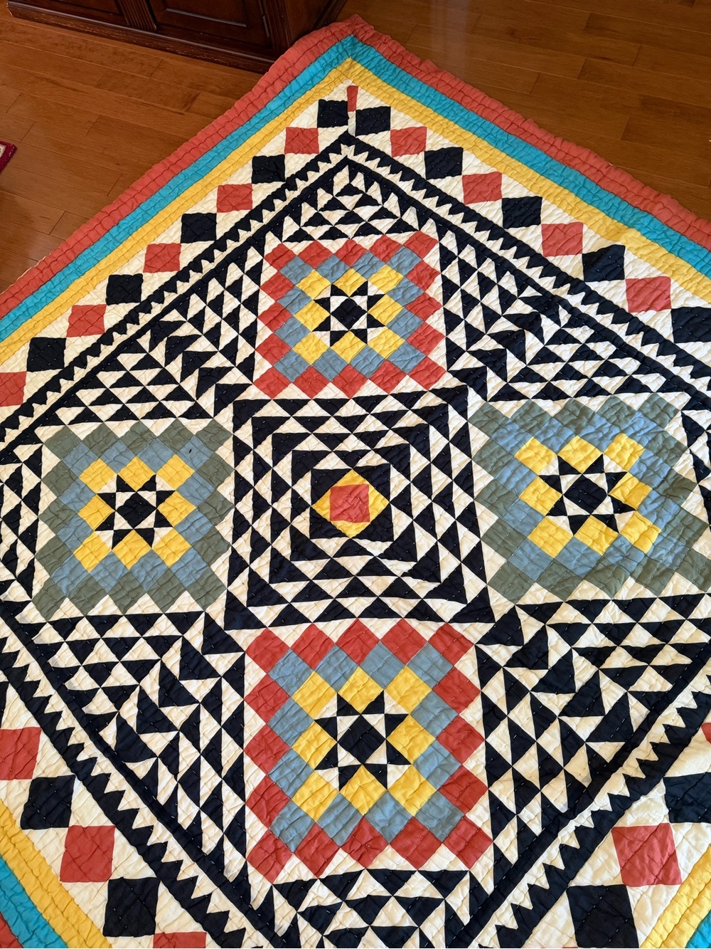 Urban Outfitters Reversible Sashiko Quilt with Shams